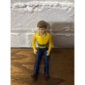 VTG 1990s Playskool Dollhouse Dad YELLOW‎ SHIRT BLUE PANTS Father Man Uncle Male